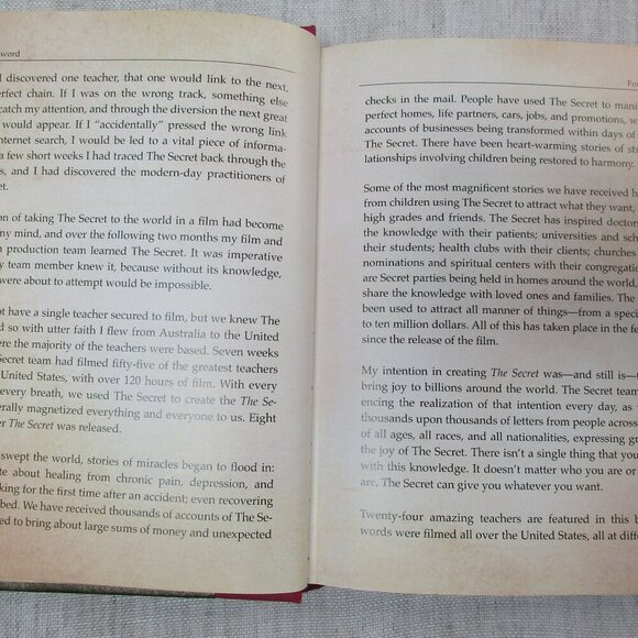The Secret Beyond Words 2006 Nonfiction Self-help Book Hardcover by Rhonda Byrne - Picture 6 of 6
